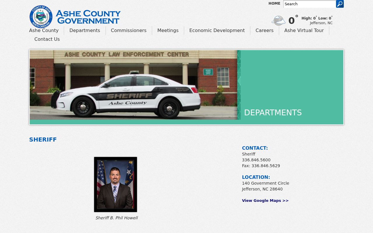 Ashe County arrest lookup sheriff directory and contacts