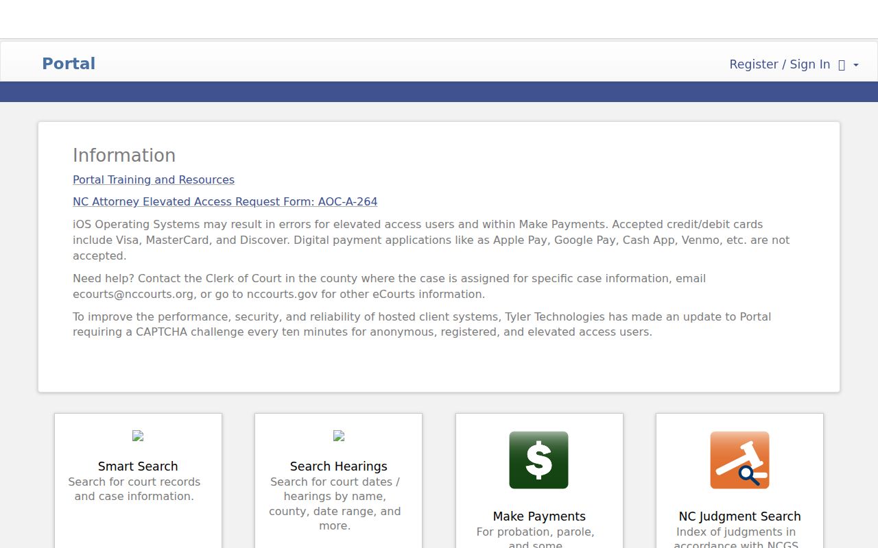 Ashe County criminal court case search in eCourts Portal